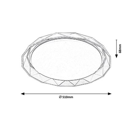 Rabalux - LED-Deckenleuchte LED/48W/230V