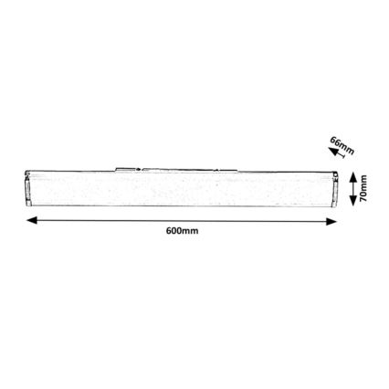 Rabalux - LED Dimmbare Badezimmerwandleuchte LED/14W/230V IP44