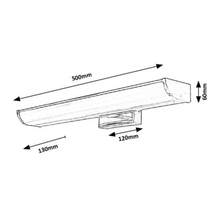 Rabalux - LED Dimmbare Badezimmerwandleuchte LED/7,5W/230V IP44