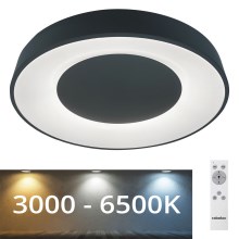 Rabalux - LED Dimmbare Deckenleuchte LED/38W/230V schwarz + RC 3000-6500K