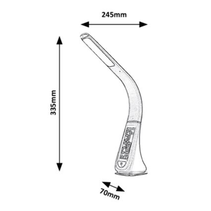 Rabalux - LED Dimmbare Touch-Tischleuchte LED/5W/230V weiß