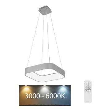 Rabalux - LED dimmbarer Kronleuchter an Kabel LED/28W/230V eckig 3000-6000K + Fernbedienung