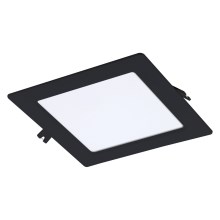 Rabalux - LED-Einbauleuchte LED/12W/230V 17x17 cm schwarz