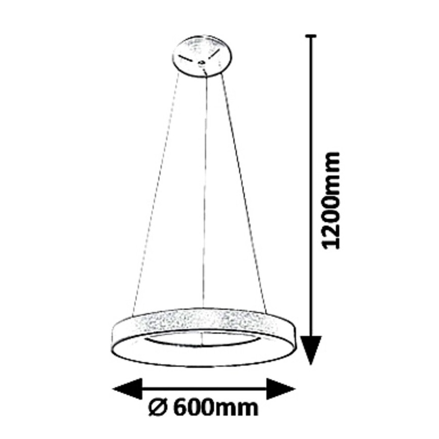 Rabalux - LED-Kronleuchter an Aufhängung CARMELLA LED/50W/230V d 60 cm