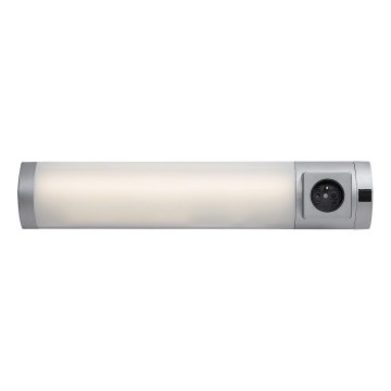 Rabalux - LED-Küchenunterbauleuchte mit Steckdose LED/5W/230V 4000K 45 cm silbern