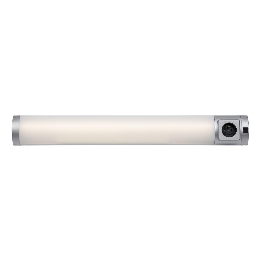 Rabalux - LED-Küchenunterbauleuchte mit Steckdose LED/8W/230V 4000K 68 cm silbern