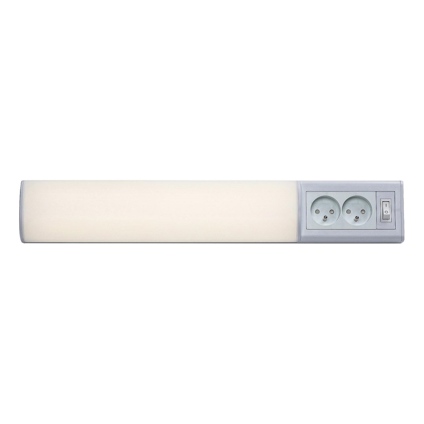 Rabalux - LED-Küchenunterbauleuchte mit Steckdosen LED/10W/230V 4000K 50 cm weiß