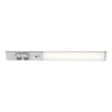Rabalux - LED-Küchenunterbauleuchte mit Steckdosen LED/18W/230V 4000K 60 cm weiß
