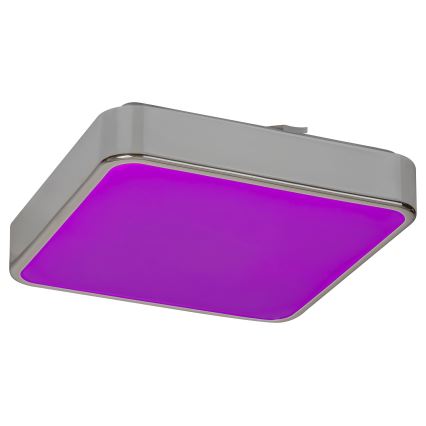 Rabalux - RGB-LED dimmbare Badezimmer-Deckenleuchte LED/22W/230V 3000-6000K IP44 + Fernbedienung 29x29 cm