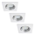 Rabalux - SET 3x LED-Einbauleuchte für Badezimmer 1xGU10/3W/230V IP44