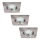 Rabalux - SET 3x LED-Einbauleuchte für Badezimmer 3xGU10/3W/230V IP44