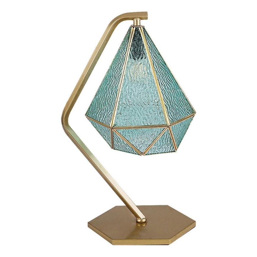 Rabalux - Tiffany Buntglas-Tischleuchte 1xE14/40W/230V golden/blau