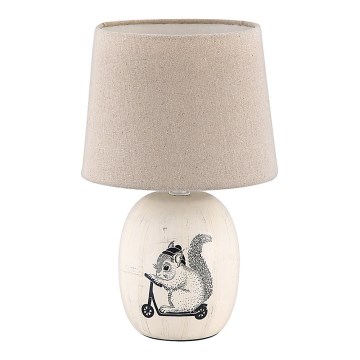 Rabalux - Tischlampe für Kinder 1xE14/40W/230V Cremefarbe