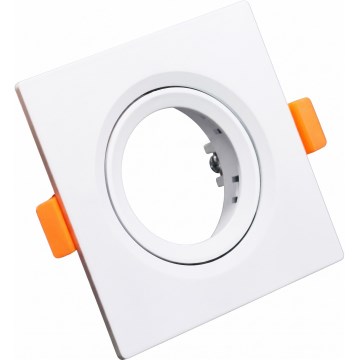 Rahmen für Einbaustrahler GU10 9×9 cm, weiß