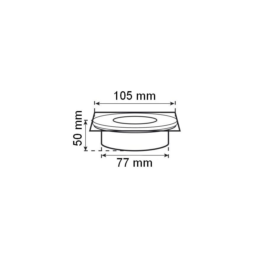 LED-Solarleuchte für Einfahrten LED/0,12W/2xAAA IP67 Edelstahl viereckig