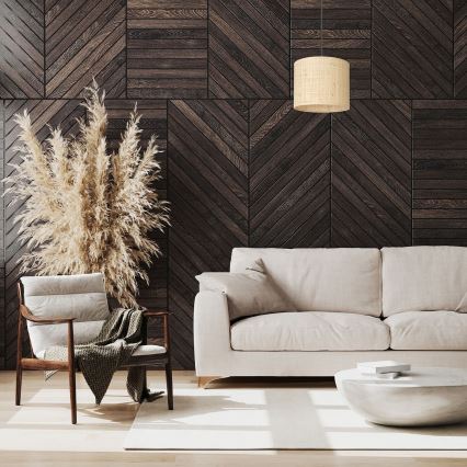 Deckenleuchte an Kabel RATTAN 1xE27/60W/230V Ø 18 cm Rattan