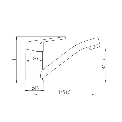 RAV Slezák CO115.0 - Waschtischarmatur COLORADO 11,1 cm Hochglanz-Chrom