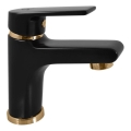 RAV Slezák CO126.0CMATZ - Waschbeckenarmatur COLORADO 14,3 cm schwarz/gold