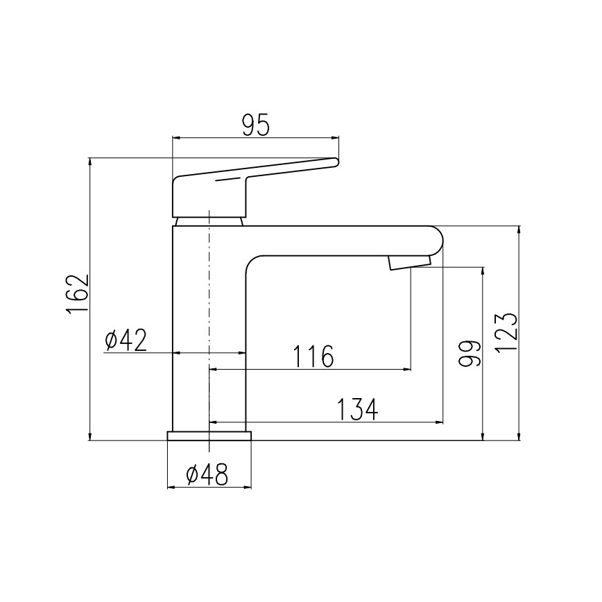 RAV Slezák CO128.0CMATZ - Waschbeckenarmatur COLORADO 16,2 cm schwarz/gold