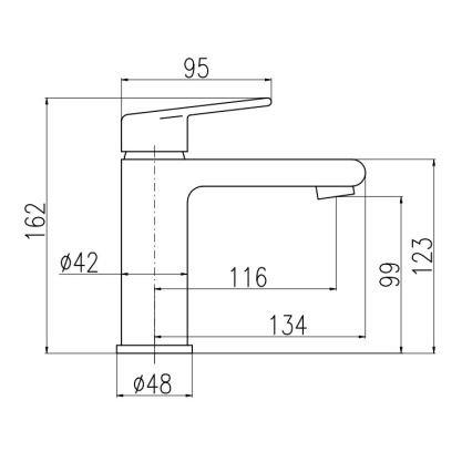 RAV Slezák CO128.0Z - Waschtischarmatur COLORADO 16,2 cm, glänzendes Gold