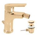RAV Slezák CO145.0KZ - Bidetarmatur + Ablaufgarnitur COLORADO 14,3 cm, glänzendes Gold