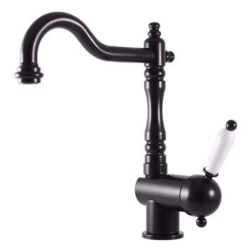 RAV Slezák L508.0/8CMAT - Spül-/Waschbeckenarmatur LABE RETRO 25,6 cm matt schwarz