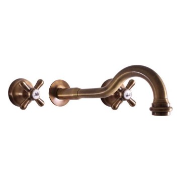 RAV Slezák MK131SM - Waschtischarmatur für Unterputzmontage MORAVA RETRO Antikmessing