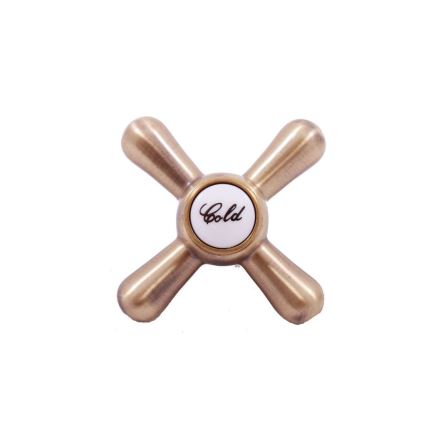 RAV Slezák MK181.5/3SM - Duschgarnitur mit Mischbatterie MORAVA RETRO, Antikmessing