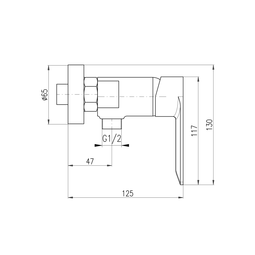 RAV Slezák NL181.5ZRK - Duscharmatur NIL, gebürstetes Roségold