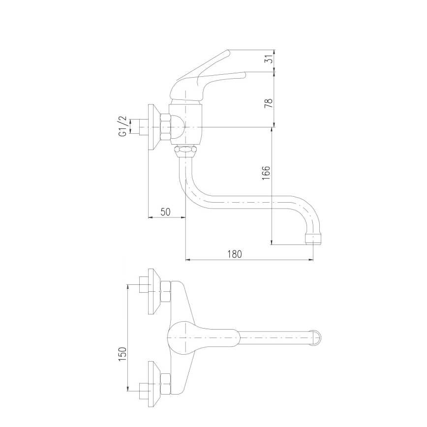 RAV Slezák SAJ001.5/21 - Waschbeckenarmatur JUNIOR rot/blau/gelb