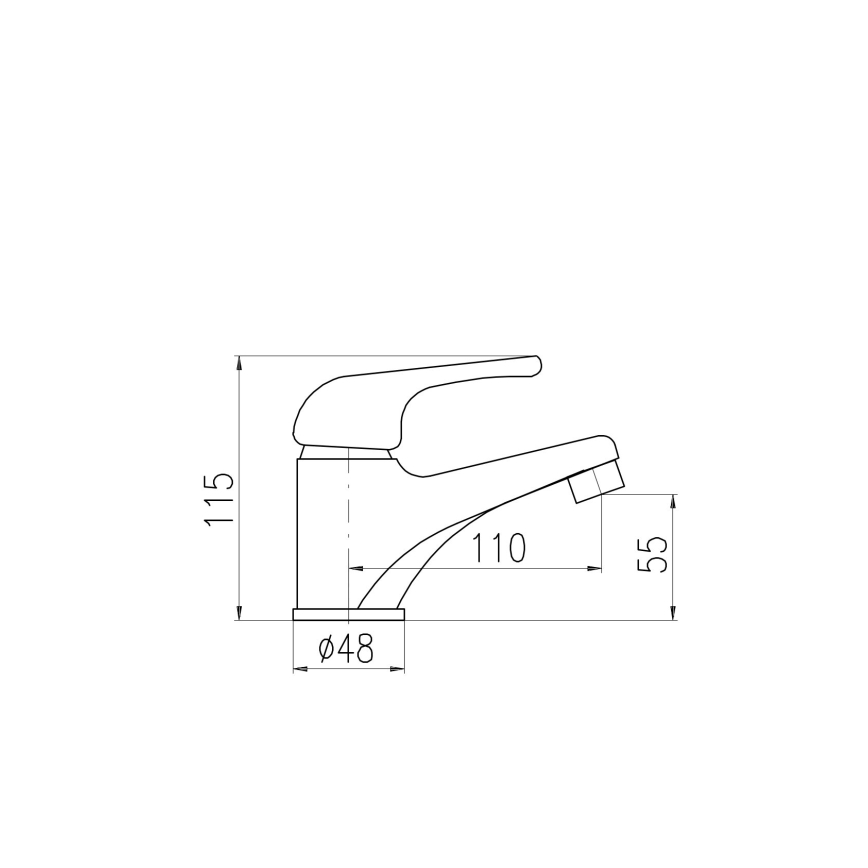 RAV Slezák SAJ091.0 - Waschbeckenarmatur JUNIOR 11,5 cm Rot/Gelb