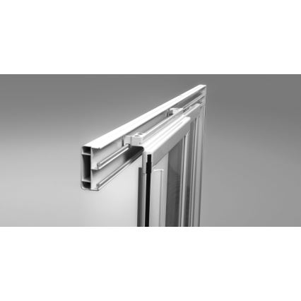 Ravak 00V701R211 - Dreiteilige Duschtür SUPERNOVA 90x198 cm weiß