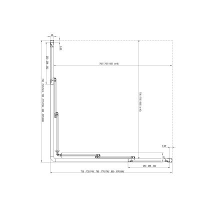 Ravak 15V701R2Z1 - Duschtür SUPERNOVA 90 x 198 cm weiß