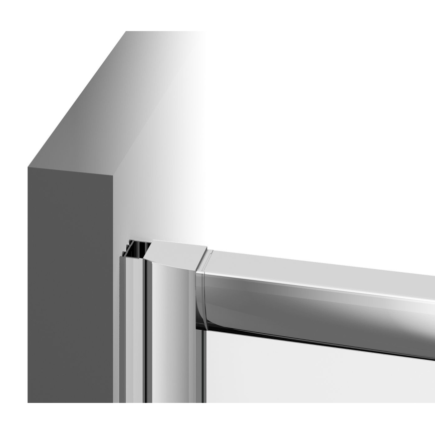 Ravak 1XV70C00Z1 - Duschkabine BLIX 90x90 cm, glänzender Chrom