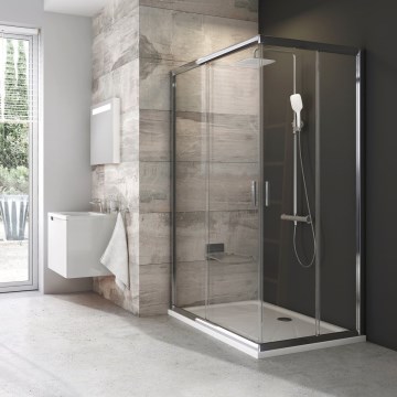 Ravak 1XVG0C00Z1 - Duschkabine BLIX 120x190 cm glänzender Chrom