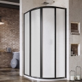 Ravak 3114O30211 - SUPERNOVA vierteilige viertelkreisförmige Duschkabine 80x80 cm schwarz