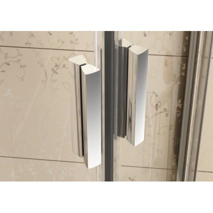 Ravak 3B240C00Z1 - BLIX Viertelkreis-Duschkabine, vierteilig, 80x80 cm, glänzender Chrom