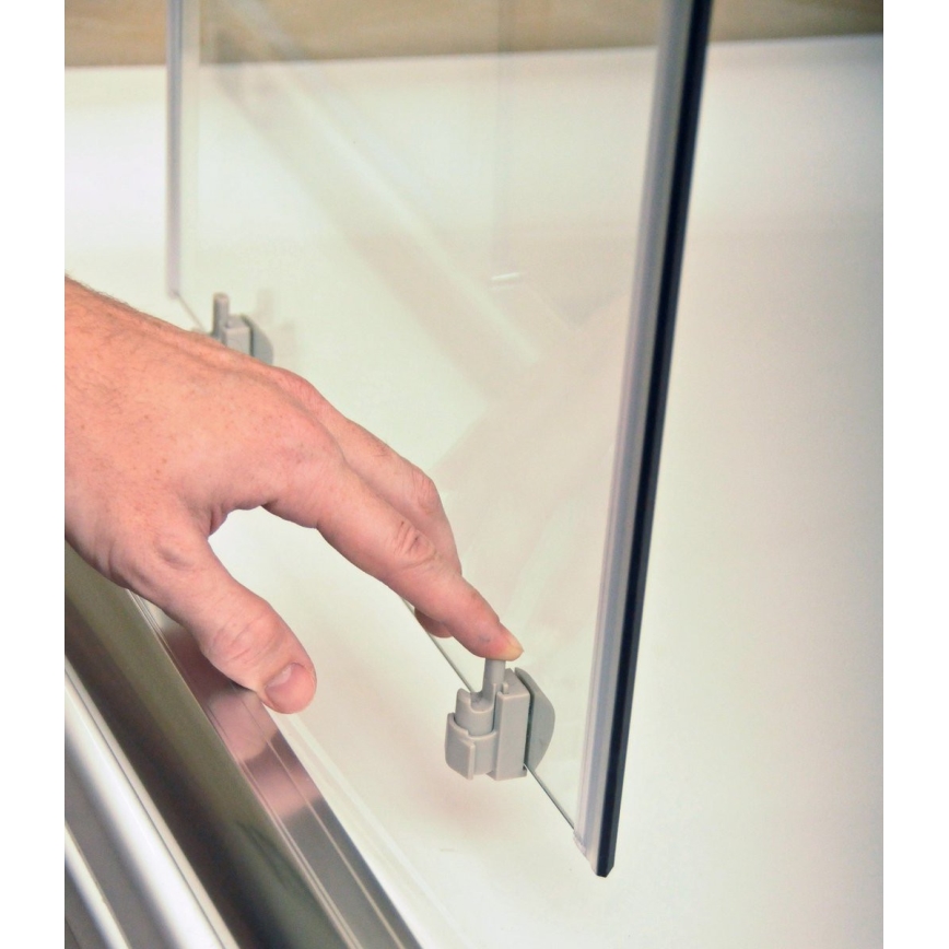 Ravak 3B270100Z1 - Viertelkreis-Duschkabine BLIX, vierteilig, 90x90 cm, weiß