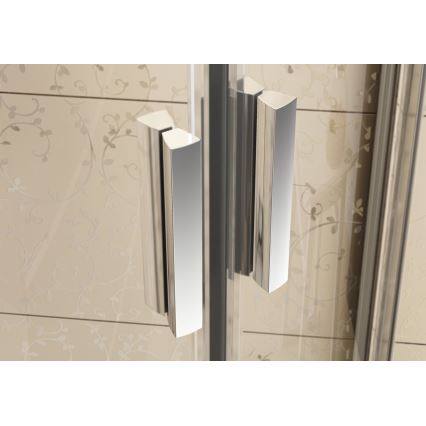 Ravak 3B270C00Z1B - viertelkreisförmige vierteilige Duschkabine BLIX 90x90 cm, glänzender Chrom