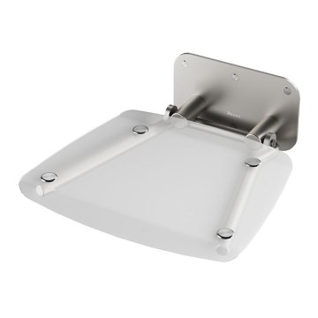Ravak B8F0000051 - Klappbarer Duschsitz OVO, Edelstahl