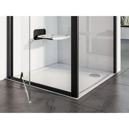 Ravak B8F0000060 - Klappbarer Duschsitz OVO schwarz