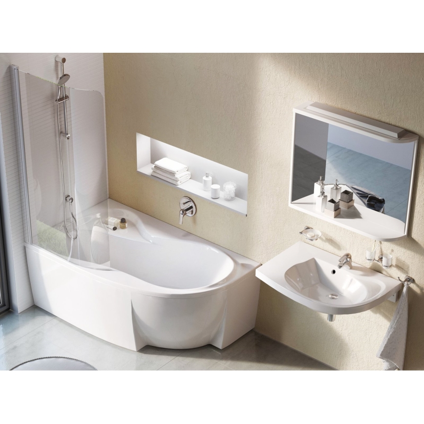 Ravak C571000000 - Eckbadewanne ROSA 160x95 cm Acryl/weiß