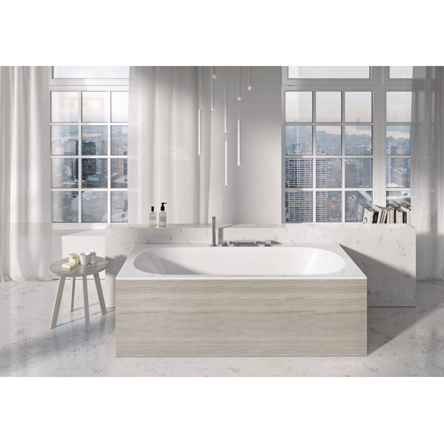 Ravak C921300000 - Badewanne CITY SLIM 180x80 cm Acryl/weiß