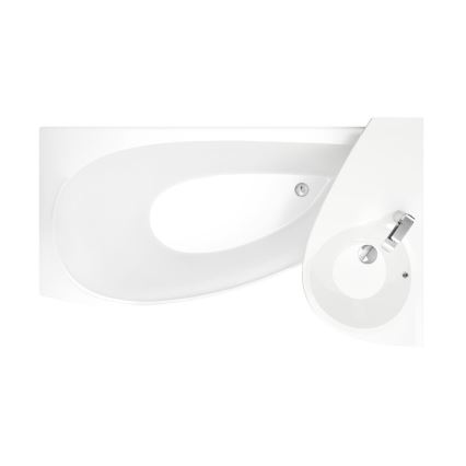 Ravak CT01000000 - Eckbadewanne AVOCADO 150 x 75 cm Acryl/Weiß