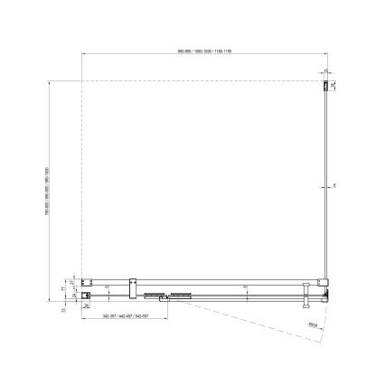 Ravak - Duschkabine COOL 100x100 cm Hochglanz-Chrom
