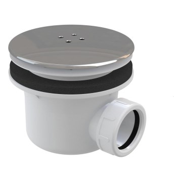 Ravak X01314 - Duschwannen-Siphon Ø 11,6 cm, glänzender Chrom