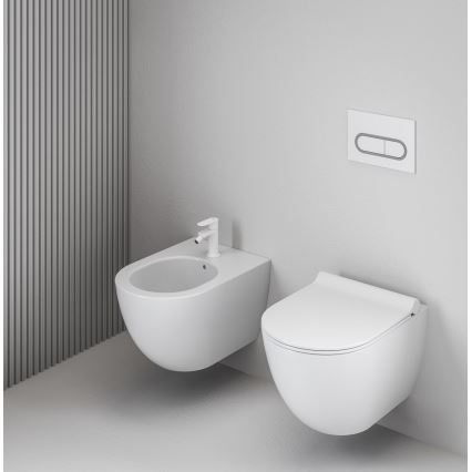 Ravak X01517 - Wand-Bidet UNI CHROME Keramik/Weiß