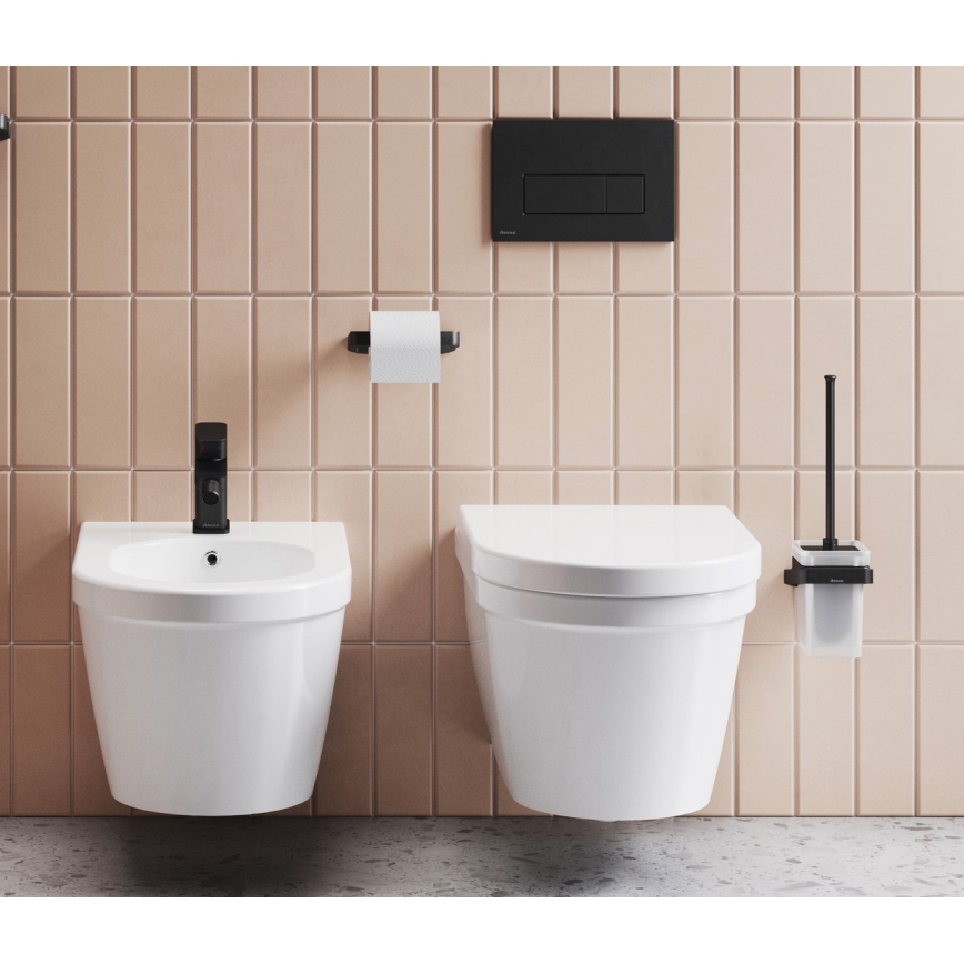 Ravak X01744 - Betätigungsplatte UNI SLIM 24,7x16,5 cm schwarz