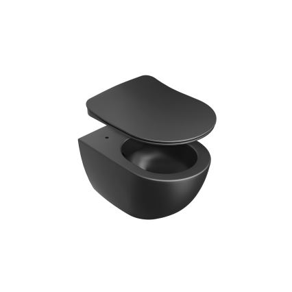 Ravak X01795 - WC-Sitz SoftClose CHROME schwarz