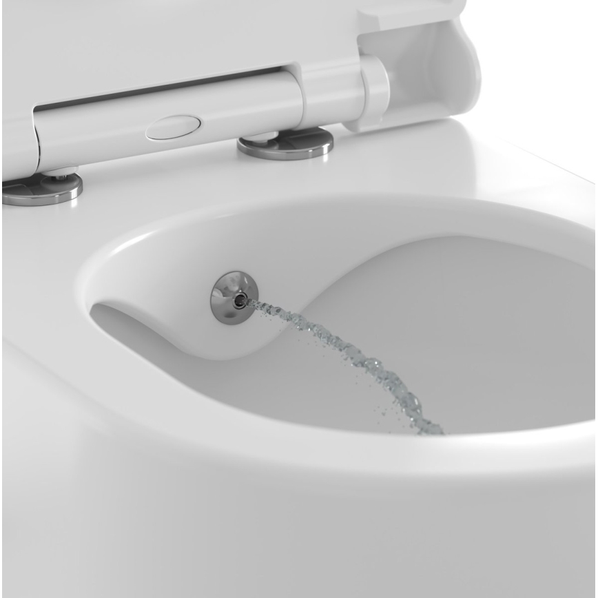Ravak X01912 - Wand-WC mit Bidetdüse CHROME Keramik/weiß